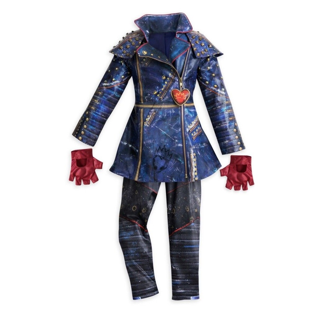 Disney Store Descendants 2 Evie Costume Set Dress Halloween Size 7/8 NEW w Tag